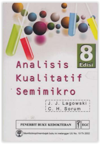Analisis Kualitatif Semimikro Edisi 8