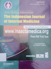 The Indonesian Journal Of Internal Medicine:A publication of the indonesian society of internal medicane