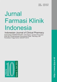 Image of Jurnal Farmasi Klinik Indonesia Volume 10, Nomor 2, Juni 2021