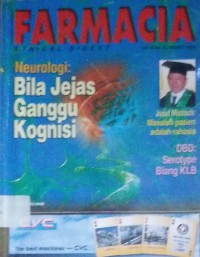 Image of Farmacia : Neurologi: Bila Jejas Ganggu Kognisi Vol. III No. 8. Maret 2004