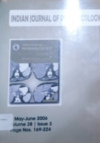 Indian Journal Of Pharmacology Vol.38 issue.3, May-June 2006